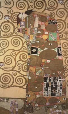 Gustav Klimt Fulfilment,pattern for the Stoclet Frieze,around (mk20) Norge oil painting art